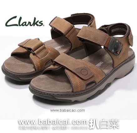 英国亚马逊：Clarks 其乐 Raffe Sun 男士 真皮户外凉鞋 （原价£70，现售价降至£35），直邮退税后实付£29.17