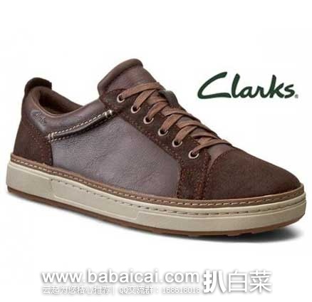 英国亚马逊：Clarks 其乐 Lorsen Edge 男士 真皮系带休闲鞋 （原价£65，现降至 £32），直邮退税后实付£26.67