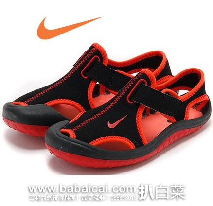 6PM：Nike 耐克 Sunray Protect 婴童款 包头款凉鞋  原价$34，现特价$27.99