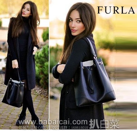 6PM：Furla 芙拉 Allegra Small Satchel 女士 真皮 经典单肩手提包  原价$398，现4折$159.99