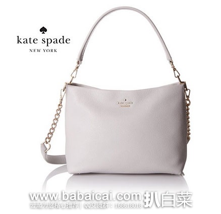 kate spade 凯特丝蓓 女士 真皮单肩手提包 原价$358，现3.7折$131.33