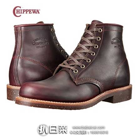 Chippewa 男款  6寸7孔系带高帮工装靴 （原价$279，现$184.77），网络星期一7折实付$129.34