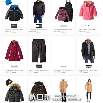 Amazon：男女和儿童 羽绒服棉服等秋冬外套金盒特价2.5折封顶