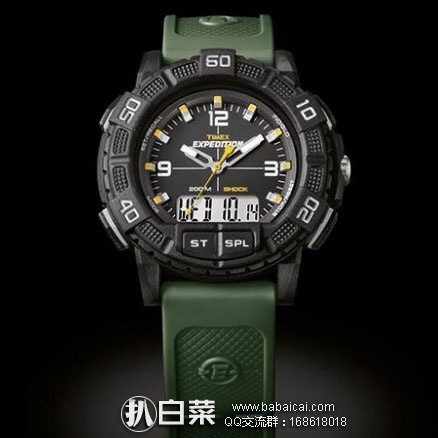 亚马逊海外购：Timex 天美时 T49967 探险者系列  男士运动腕表 降至￥214.42