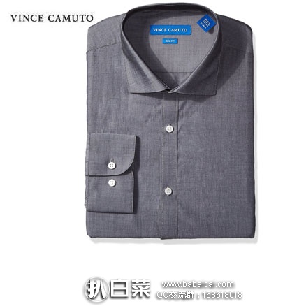 亚马逊海外购：Vince Camuto 男士纯棉修身衬衫  售价￥109元起