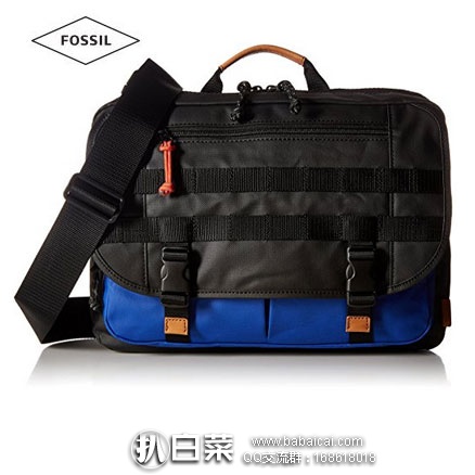 Fossil 化石 Sportsman系列 男士15英寸涂层帆布邮差包 原价$168，现降至新低$45.2