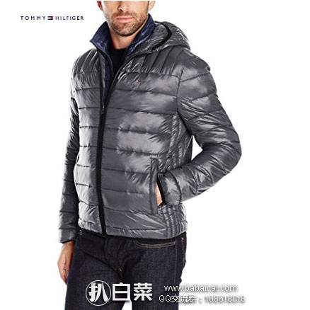 Amazon:Tommy Hilfiger 汤米·希尔费格 Ultra Loft男士 连帽棉衣 防寒服 原价$195,现降至$47.5,到手¥356