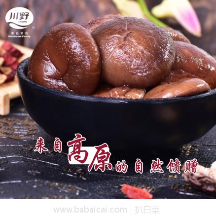 天猫商城:四川甘孜特产 川野 高原香菇干200克 现价¥39.9,领取¥20元优惠券,实付¥19.9元包邮