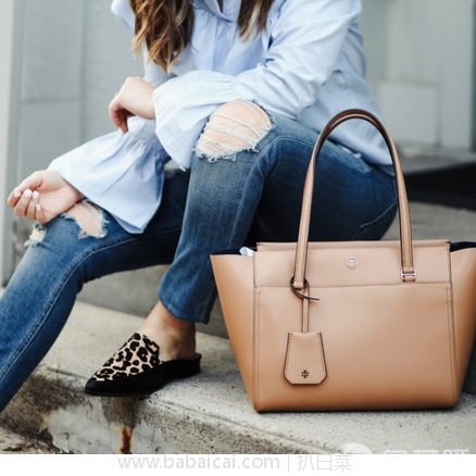 Shopbop烧包网:年末大促,全场额外75折,SALE区也参加!Tory Burch 托里·伯奇 Parker真皮托特包现0.8,用码75折实付新低0.6,直邮包邮到手仅¥800