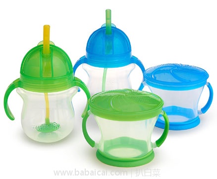 Munchkin满趣健 儿童喂养套装(吸管杯*2个+零食盒*2个) 亚马逊海外购:Munchkin满趣健 儿童喂养套装(吸管杯*2个+零食盒*2个) 降至¥126.44元,凑单直邮免运费,含税到手约¥141.49