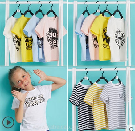 天猫商城:小羊肖恩 中大童全棉短袖T恤 多款可选,现价¥49,领取¥20优惠券,实付¥29包邮