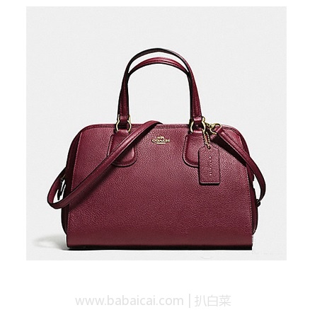 6PM:(限量款)COACH 蔻驰 Polished Pebble 女士真皮手提斜挎包 原价5,现特价9.99,到手仅约¥800