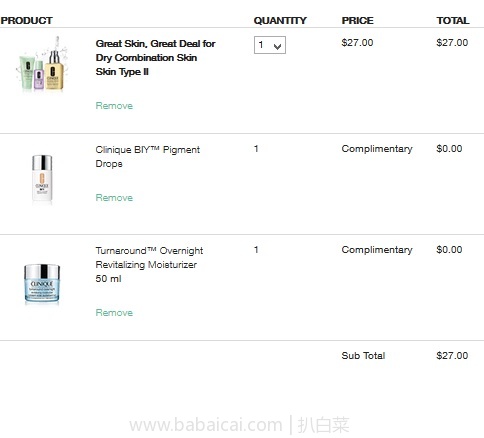 Clinique倩碧官网:任意购买 可无门槛送价值宛若新生面霜60ml正装,满还送正装调色露!