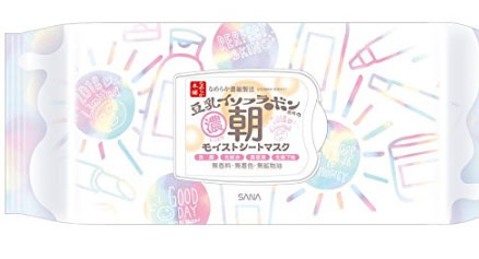 日本亚马逊:2018新品!SANA豆乳 保湿醒肤 多效合一早安面膜 32枚 补货1285日元(约¥74)