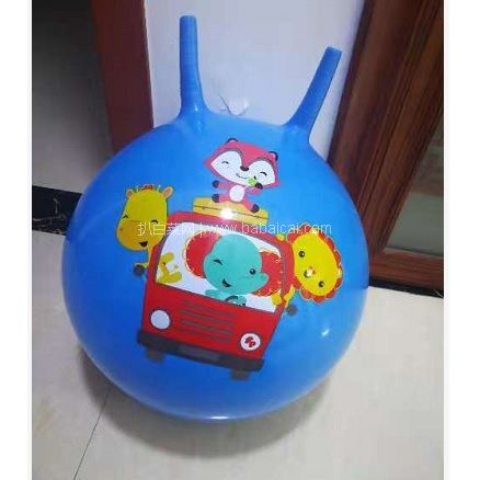 苏宁易购:移动专享!Fisher-Price 费雪 F0701H1 宝宝跳跳球羊角球 45cm 赠充气脚泵 拼购价¥25.9包邮