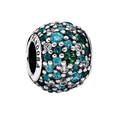苏宁易购:自营PANDORA 潘多拉 ¥399-150/¥599-300促销! 海洋蓝绿 925银密镶串珠 凑单折后新低¥168包邮