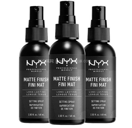Lookfantastic:NYX 持久定妆喷雾 雾面款 60ml*3件装 ,85折后£14.45,凑单直邮到手约¥125,折合¥41.67/瓶