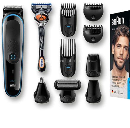 亚马逊海外购:Braun 博朗 MGK5080 9合1精密毛发修理器 降至¥284.58元,免费直邮,含税到手¥310.48