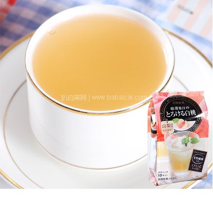 日本亚马逊:日东红茶 白桃水蜜桃红茶 10支*6袋装 闪购新低1496日元(约¥97,限购1个)