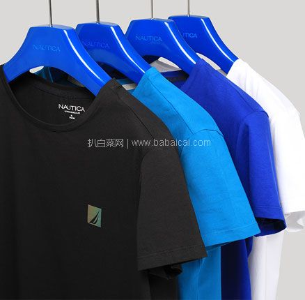 天猫商城:Nautica 诺帝卡 40S精梳棉男士弹力短袖T恤 4色 现¥169,领¥80优惠券,券后¥89元包邮