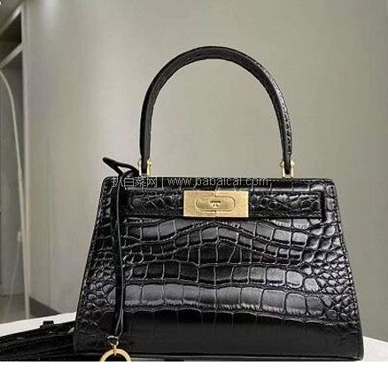 Tory Burch美国官网:Tory Burch 新款Lee Radziwill鳄鱼纹限量款手提包小号7折8.6