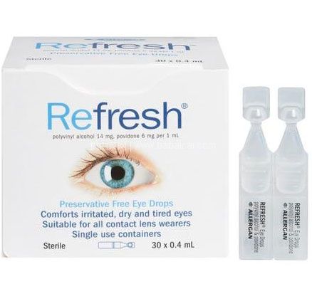 澳洲Pharmacy Online:Refresh 滴眼液 30x0.4ml/支(独立装/无防腐剂)售价AU.95(约¥70元)