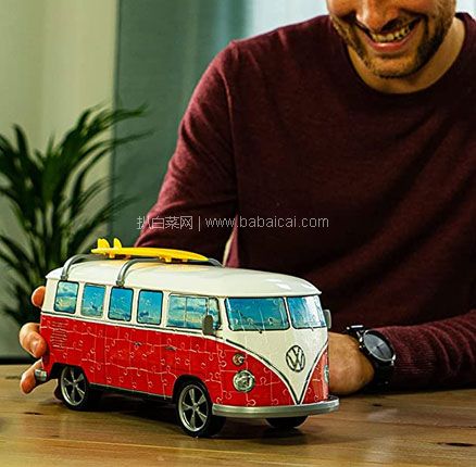 Ravensburger 睿思 3D立体拼图 大众Volkswagen T1露营车,直邮含税到手¥277.46
