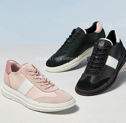 亚马逊海外购:ECCO 爱步 Soft X 柔酷X 女士拼色运动休闲板鞋,免费直邮含税到手¥473.32