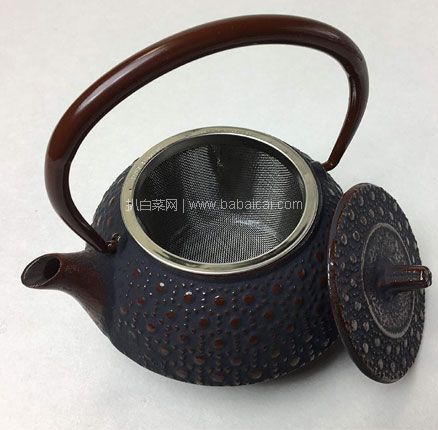 亚马逊海外购：砺波商店 南部铁壶 铁茶壶\龟甲霰 日本铸铁茶壶 360mL，直邮含税到手￥287.53