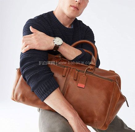 亚马逊海外购:Fossil 化石 Leather Duffel Travel Bag 男士牛皮行李袋,直邮含税到手¥2163.23