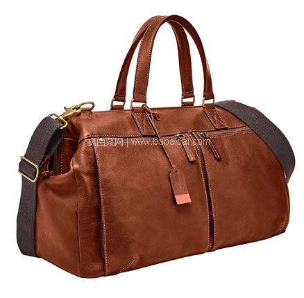 亚马逊海外购:Fossil 化石 Leather Duffel Travel Bag 男士牛皮行李袋,直邮含税到手¥2163.23