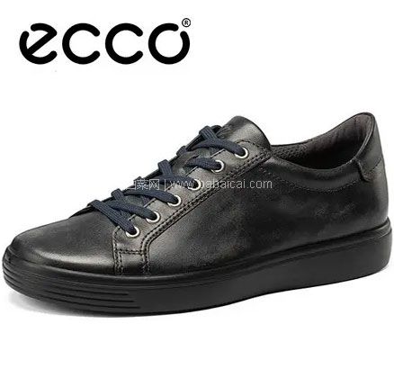亚马逊海外购:ECCO 爱步 Soft Classic柔酷经典系列 男士真皮休闲板鞋,免费直邮含税到手¥493.79