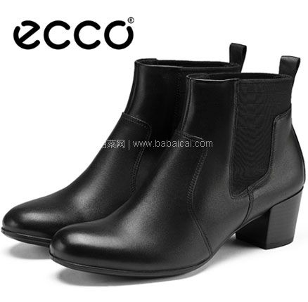 直降¥117!ECCO 爱步 Shape 35 型塑系列 女士短筒切尔西靴 36码,直邮含税到手新低¥486.82