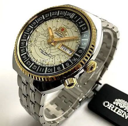 日本 Orient 东方双狮 Revival World Map系列 男士复古 自动机械腕表,直邮含税到手新低¥1646.26