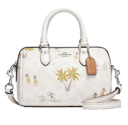 COACH 蔻驰 ROWAN 23夏新款 女士印花手提包波士顿包 ,含税直邮到手新低¥879.52