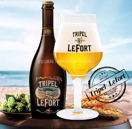 临期特价！比利时进口 Tripel Lefort 莱佛三料 精酿啤酒 750mL*6瓶 券后￥90元包邮