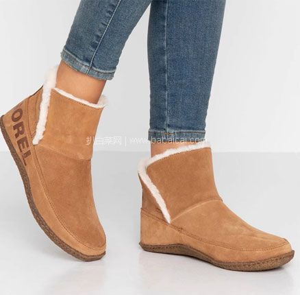 加拿大 Sorel 北极熊 Nakiska 女士短款雪地靴,直邮含税到手¥516.6