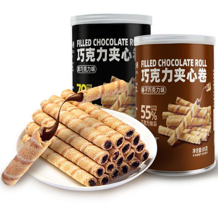 卜珂 可可风暴夹心蛋卷 85g*3罐 券后￥14.9元包邮