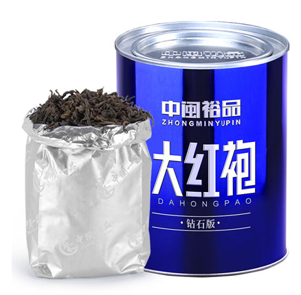 白菜！中闽裕品 大红袍茶叶 武夷岩茶浓香型乌龙茶 罐装100g  券后￥9.9元包邮