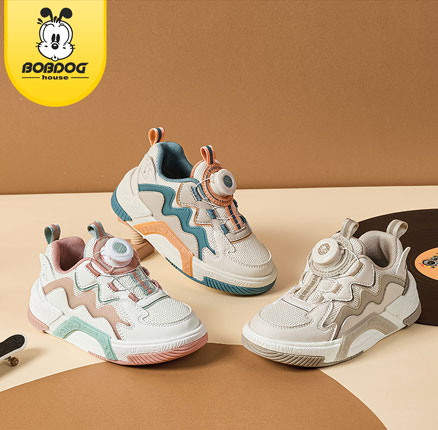 舒服又帅气!Bobdog 巴布豆 儿童网面透气老爹鞋休闲鞋(21~32码)多款 券后¥39.9包邮起