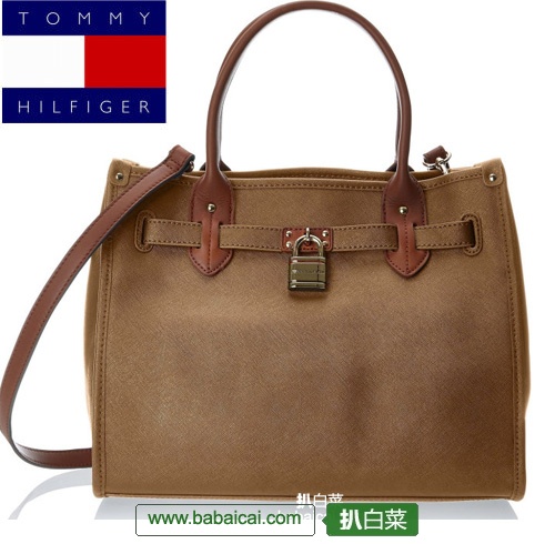 TOMMY HILFIGER 汤米希尔费格 女士真皮两用包 (原价$198，现2色均4.8折)$94.39